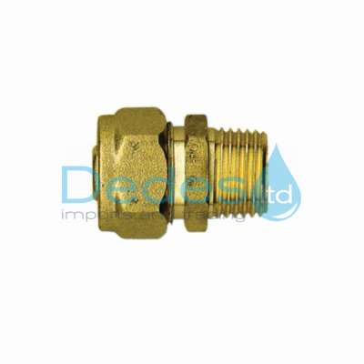 ΡΑΚΟΡ ΚΙΤΡΙΝΟ Φ15x2.5x1/2" ΑΡΣΕΝΙΚΟ ΟΡΕΙΧΑΛΚΙΝΟ ΜΗΧΑΝΙΚΗΣ ΣΥΣΦΙΞΗΣ ΓΙΑ ΠΛΑΣΤΙΚΗ ΣΩΛΗΝΑ PEX