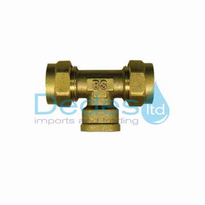 ΤΑΦ ΚΙΤΡΙΝΟ Φ16x2.0x1/2" ΘΗΛΥΚΟ ΟΡΕΙΧΑΛΚΙΝΟ ΜΗΧΑΝΙΚΗΣ ΣΥΣΦΙΞΗΣ ΓΙΑ ΠΛΑΣΤΙΚΗ ΣΩΛΗΝΑ PEX