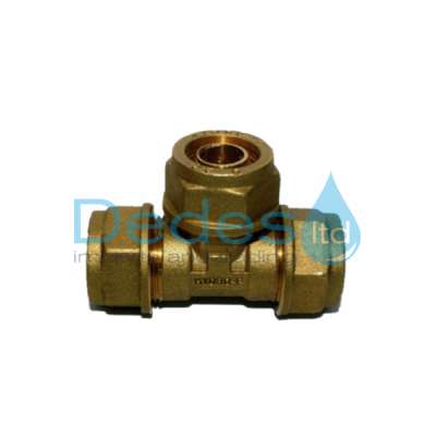 ΤΑΦ ΗΛΙΑΚΩΝ ΚΙΤΡΙΝΟ ΟΡΕΙΧΑΛΚΙΝΟ ΣΥΝΔΕΣΗΣ Φ22 ΧΑΛΚΟΥ x Φ22-3.0 PEX x Φ22 ΧΑΛΚΟΥ UNI EN 12165