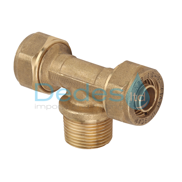 ΤΑΦ ΚΙΤΡΙΝΟ ΑΡΣΕΝΙΚΟ ΙΤΑΛ. Φ16x2.0x1/2"xΦ16x2.0 Β/Τ ΟΡΕΙΧΑΛΚΙΝO ΜΗΧΑΝ.ΣΥΣΦΙΞΗΣ ΠΛΑΣΤΙΚΗΣ ΣΩΛΗΝΑΣ PEX