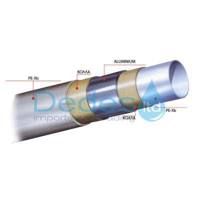 ΣΩΛΗΝΑΣ ΑΛΟΥΜΙΝΙΟΥ ΠΟΛΥΣΤΡΩΜΑΤΙΚΟΣ ΓΥΜΝΟΣ Φ26x3.0 AL-PEΧ-RT-SΟL ΣΕ ΡΟΛΟ 50μ. ΛΕΥΚΟΣ ΕΓΧΩΡΙΟΣ