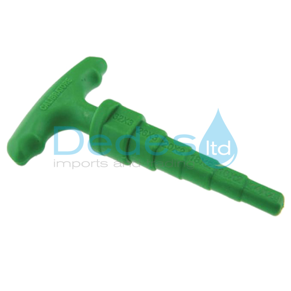 ΚΑΛΙΜΠΡΑ ΕΚΤΟΝΩΣΗΣ ΔΙΠΛΕΥΡΗ ΠΛΑΣΤΙΚΗ "Τ" ΠΡΑΣΙΝΗ ΙΤΑΛΙΑΣ ΓΙΑ ΠΟΛΥΣΤΡΩΜΑΤΙΚΗ ΣΩΛΗΝΑ Φ14 ΕΩΣ Φ32