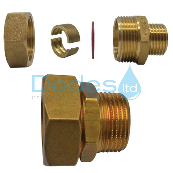 ΦΩΤΟΓΡΑΦΙΑ 2 ΡΑΚΟΡ ΜΗΧΑΝΙΚΗΣ ΣΥΣΦΙΞΗΣ Φ20x1" ΑΡΣΕΝIKO ΚΙΤΡΙΝΟ ΓΙΑ ΣΩΛΗΝΑ INOX AISI 316 ΜΕ ΟΡΕΙΧ/ΝΟ ΔΑΧΤΥΛΙΔΙ