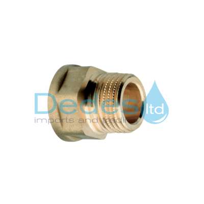 ΦΩΤΟΓΡΑΦΙΑ 2 ΜΟΥΦΟΜΑΣΤΟΣ ΟΡΕΙΧΑΛΚΙΝΟΣ 1/2" ΑΡΣ. x 1/2" ΘΗΛ. #24 ΒΙΔ. ΕΞΑΓΩΝΟ L26 ΚΙΤΡ. 36gr UNI EN 12165 ΙΣΠΑΝΙΑΣ