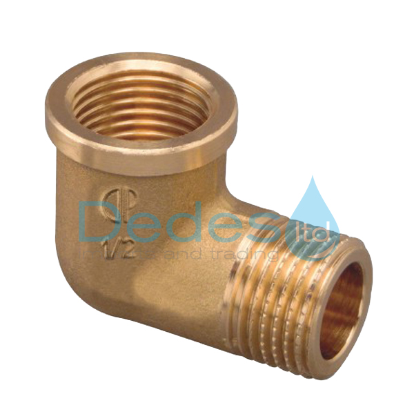 ΓΩΝΙΑ ΟΡΕΙΧΑΛΚΙΝΗ 3/4" Β/Τ ΑΡΣΕΝΙΚΗ-ΘΗΛΥΚΗ Φ20 COMPACT 108gr ΚΙΤΡΙΝΗ ΒΙΔΩΤΗ L55 UNI EN 12164 ΙΤΑΛΙΑΣ