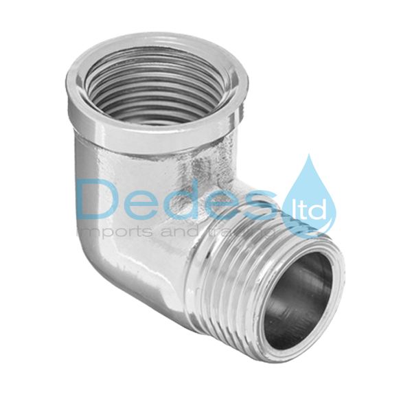 ΓΩΝΙΑ ΧΡΩΜΕ SUPER 1/2" ΑΡΣΕΝΙΚΗ-ΘΗΛΥΚΗ Φ15 B/T 105gr ΒΙΔΩΤΗ L45 ΑΠΟ ΟΡΕΙΧΑΛΚΟ UNI EN 12165 ΙΤΑΛΙΑΣ