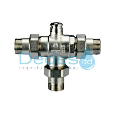 ΣΩΜΑ-ΒΑΝΑ 3/4" ΚΟΡΜΟΣ ΧΡΩΜΕ FULL ΜΕ ΤΡΙΑ ΡΑΚΟΡ ΑΡΣΕΝ. TE-SA ΤΡΙΟΔΗ ΙΤΑΛΙΑΣ Max 100°C-32bar Min-10°C