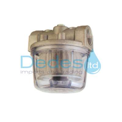 ΦΙΛΤΡΟ ΠΕΤΡΕΛΑΙΟΥ 1/2" ΗΤΜ ΘΗΛ. - ΘΗΛ. ΜΕ ΚΑΠΑΚΙ ΑΛΟΥΜΙΝΙΟΥ & ΔΙΑΦΑΝΕΣ ΠΟΤΗΡΙ