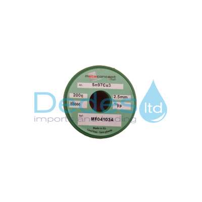 ΦΩΤΟΓΡΑΦΙΑ 2 ΚΟΛΛΗΣΗ ΧΑΛΚΟΣΩΛΗΝΟΣ METACONCEPT Sn97/3 Cu3 2.5mm ΣΕ ΚΑΡΟΥΛΙ ΤΩΝ 200gr ISO9453 ΓΑΛΛΙΑΣ