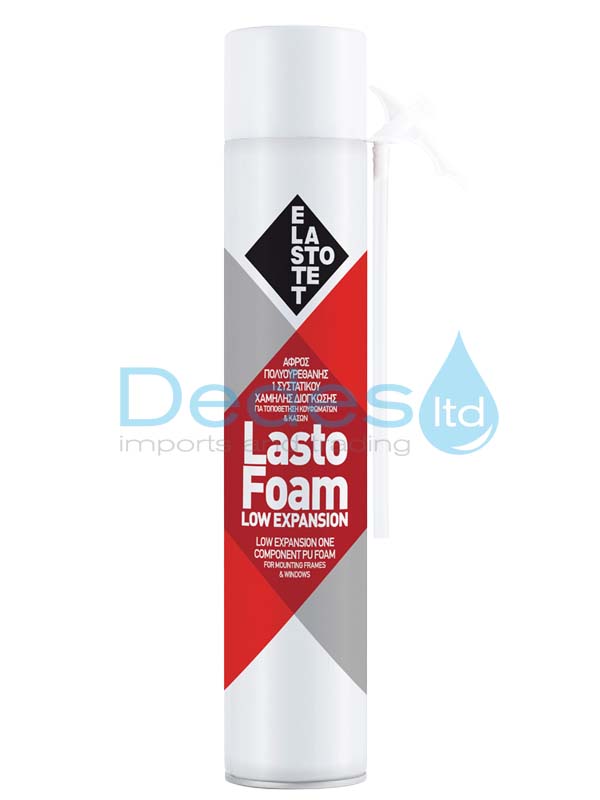 ΑΦΡΟΣ ΠΟΛΥΟΥΡΕΘΑΝΗΣ ΧΕΙΡΟΣ 750ml ΕΛΕΓΧΟΜΕΝΗΣ ΔΙΟΓΚΩΣΗΣ LASTOFOAM LOW EXPANSION CONTROLLED ΜΕΓΑΛΟΣ
