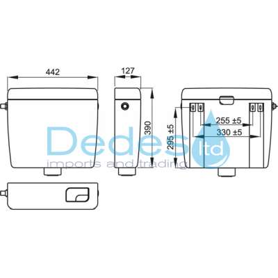 ΦΩΤΟΓΡΑΦΙΑ 2 ΚΑΖΑΝΑΚΙ A930 LOW ALCAPLAST Β/Τ ΠΛΑΤΗΣ ΛΕΥΚΟ ΑΠΟ ABS ΜΕ ΕΠΕΝΔΥΣΗ ΔΙΠΛΟ ΜΠΟΥΤΟΝ DUAL ΦΛΟΤΕΡ 1/2" A150