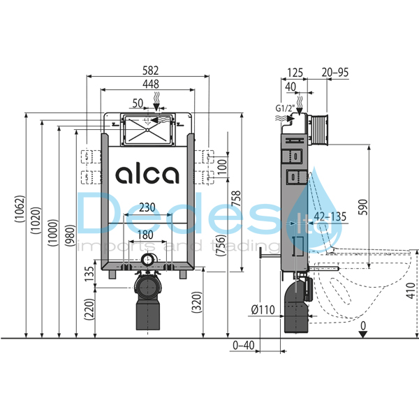 ΦΩΤΟΓΡΑΦΙΑ 2 ΚΑΖΑΝΑΚΙ ΕΝΤΟΙΧΙΣΜΟΥ AM115/1000 ALCAPLAST ΜΕ ΠΛΑΙΣΙΟ ΤΟΙΧΟΥ Β/Τ EN997 400kg ΓΙΑ ΚΡΕΜΑΣΤΗ ΧΩΡΙΣ ΠΛΑΚΑ