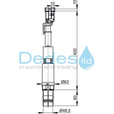 ΦΩΤΟΓΡΑΦΙΑ 2 ΜΗΧΑΝΙΣΜΟΣ ΑΝΤΑΛ/ΚΤΙΚΟ A09B ALCAPLAST ΓΙΑ ΚΑΖΑΝΑΚΙ ΕΝΤΟΙΧΙΣΜΟΥ SLIM ΔΑΠΕΔΟΥ SADROMODUL