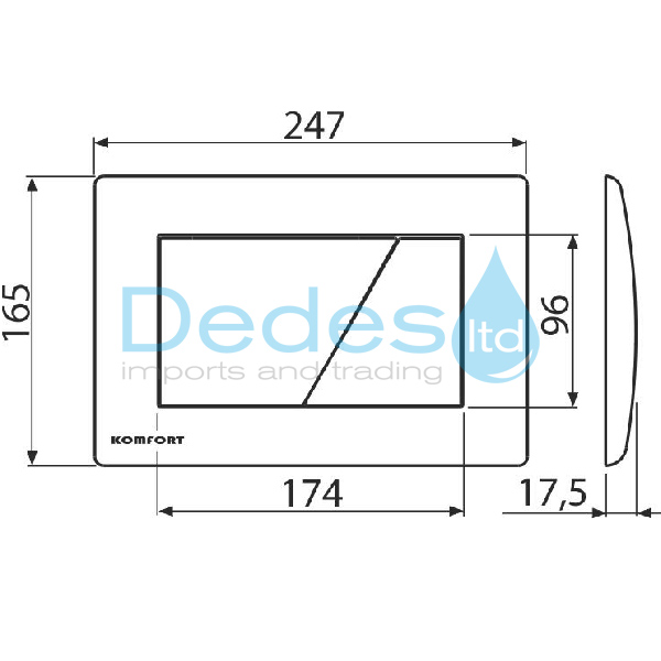 ΦΩΤΟΓΡΑΦΙΑ 2 ΠΛΑΚΑ ΠΑΡΑΛΛΗΛΟΓΡΑΜΗ ΛΕΥΚΗ C170 BASIC KOMFORT ΜΕ ΜΠΟΥΤΟΝ ΔΙΠΛΟ ΜΕΓΑΛΟ ΓΙΑ ΚΑΖΑΝΑΚΙ ΕΝΤΟΙΧΙΣΜΟΥ