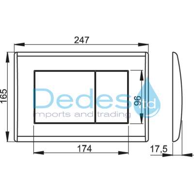 ΦΩΤΟΓΡΑΦΙΑ 2 ΠΛΑΚΑ ΠΑΡΑΛΛΗΛΟΓΡΑΜΗ ΛΕΥΚΗ M270 BASIC ALCAPLAST ΜΕ ΜΠΟΥΤΟΝ ΔΙΠΛΟ ΜΕΓΑΛΟ ΓΙΑ ΚΑΖΑΝΑΚΙ ΕΝΤΟΙΧΙΣΜΟΥ