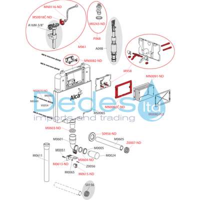 ΦΩΤΟΓΡΑΦΙΑ 3 ΚΑΖΑΝΑΚΙ ΕΝΤΟΙΧΙΣΜΟΥ SLIM AM1112 ALCAPLAST ΤΟΙΧΟΥ 84mm EN 14124,EN 14055 ΓΙΑ ΕΠΙΚ/ΝΕΣ WC ΧΩΡΙΣ ΠΛΑΚΑ