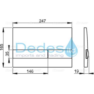 ΦΩΤΟΓΡΑΦΙΑ 2 ΠΛΑΚΑ ΠΑΡΑΛΛΗΛΟΓΡΑΜΗ ΜΑΥΡΗ M1738 BASIC ALCAPLAST ΜΕ ΜΠΟΥΤΟΝ ΔΙΠΛΟ ΣΤΕΝΟ ΓΙΑ ΚΑΖΑΝΑΚΙ ΕΝΤΟΙΧΙΣΜΟΥ