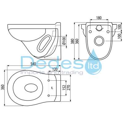ΦΩΤΟΓΡΑΦΙΑ 5 ΛΕΚΑΝΗ W/C ΚΡΕΜΑΣΤΗ ΕΠΙΤΟΙΧΙΑ ΛΕΥΚΗ Β/Τ ΠΟΡΣΕΛΑΝΗΣ ALCAPLAST ΣΕ ΚΟΥΤΙ ΧΩΡΙΣ ΚΑΛΥΜΜΑ