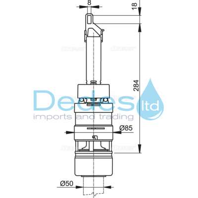 ΦΩΤΟΓΡΑΦΙΑ 2 ΜΗΧΑΝΙΣΜOΣ ΠΛΑΣΤΙΚΟΣ ΠΛΗΡΗΣ ΜΗΧΑΝΙΚΟΣ A07 ALCAPLAST ΓΙΑ ΚΑΖΑΝΑΚΙΑ Α93  ΜΕ ΣΠΕΙΡΩΜΑ 2"