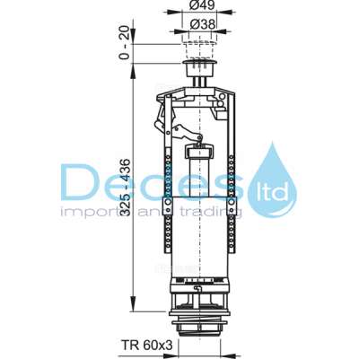 ΦΩΤΟΓΡΑΦΙΑ 2 ΜΗΧΑΝΙΣΜΟΣ START-STOP A05 ALCAPLAST ΜΗΧΑΝΙΚΟΣ ΠΑΤΗΤΟΣ ΚΑΖΑΝΑΚ.ΜΕ ΥΠΕΡΥΨΩΜENO ΜΠΟΥΤΟΝ & ΣΠΕΙΡΩΜΑ 2"