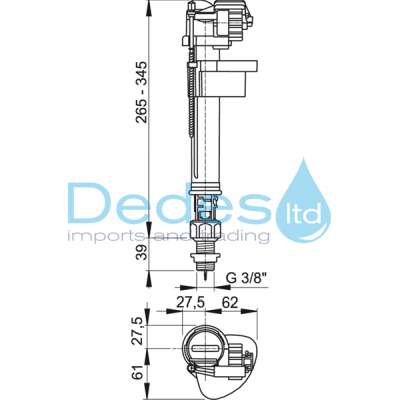 ΦΩΤΟΓΡΑΦΙΑ 2 ΦΛΟΤΕΡ ΑΘΟΡΥΒΟ Α17 3/8" ALCAPLAST ΚΑΘΕΤΟ ΜΕ ΠΛΑΣΤΙΚΟ ΣΠΕΙΡΩΜΑ 39mm & ΡΥΘΜΙΖΟΜΕΝΟ ΠΛΩΤΗΡΑ
