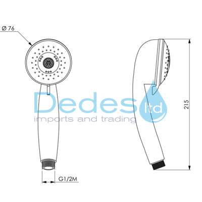 ΦΩΤΟΓΡΑΦΙΑ 2 ΤΗΛΕΦΩΝΟ ΜΠΑΝΙΟΥ EURO3 ΥΔΡΟΜΑΣΑΖ 3ΘΕΣΕΩΝ ΧΡΩΜΕ ΑΠΟ ABS Φ76mm ΜΗΚΟΣ=215mm ΣΕ ΚΟΥΤΙ ΙΤΑΛΙΑΣ