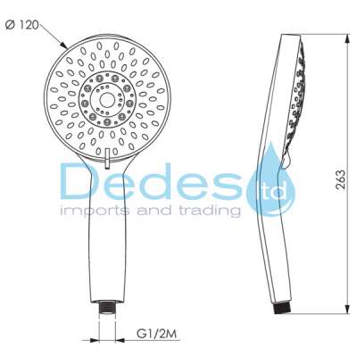 ΦΩΤΟΓΡΑΦΙΑ 2 ΤΗΛΕΦΩΝΟ ΜΠΑΝΙΟΥ ΙΤΑΛΙΑΣ DALIA ΧΡΩΜΕ 5ΘΕΣΕΩΝ Β/Τ ΚΑΘΑΡΙΖΟΜΕΝΟ ΑΠΟ ABS Φ120mm ΜΗΚΟΣ=263mm ΣΕ ΚΑΡΤΕΛΑ