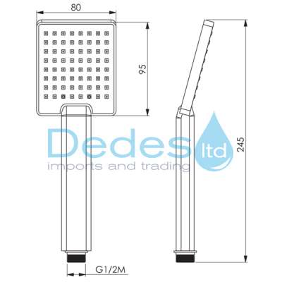 ΦΩΤΟΓΡΑΦΙΑ 2 ΤΗΛΕΦΩΝΟ ΜΠΑΝΙΟΥ ΙΤΑΛΙΑΣ NADAL Q1 ΤΕΤΡΑΓΩΝΟ ΧΡΩΜΕ ABS ΚΑΘΑΡΙΖΟΜΕΝΟ 80x95mm ΜΗΚΟΣ=245mm ΣΕ ΚΑΡΤΕΛΑ