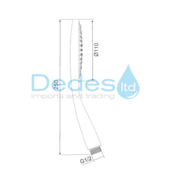 ΦΩΤΟΓΡΑΦΙΑ 2 ΤΗΛΕΦΩΝΟ ΜΠΑΝΙΟΥ ΙΤΑΛΙΑΣ SLIM ΧΡΩΜΕ ΣΤΡΟΓΓΥΛΟ ΚΑΘΑΡΙΖΟΜΕΝΟ ΑΠΟ ABS Φ110mm ΜΗΚΟΣ=240mm ΣΕ ΚΑΡΤΕΛΑ