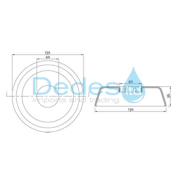 ΦΩΤΟΓΡΑΦΙΑ 2 ΡΟΖΕΤΑ ΠΛΑΣΤΙΚΗ ΧΡΩΜΕ ΓΙΓΑΣ Φ40 x H36 x Φ130 ΓΥΑΛΙΣΤΕΡΗ ΙΤΑΛΙΑΣ ΣΙΦΩΝΙΟΥ