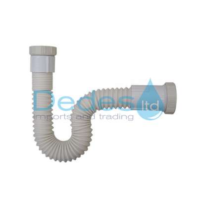 ΣΙΦΩΝ-ΣΠΙΡΑΛ Β/Τ ΛΕΥΚΟ ΙΤΑΛΙΑΣ ABS ΣΩΜΑ & ΡΑΚΟΡ 1.1/4" x Φ32-Φ40 ΘΗΛΥΚΟ ΣΥΣΦΙΞΗΣ ΜΕ INOX ΣΠΕΙΡΑ