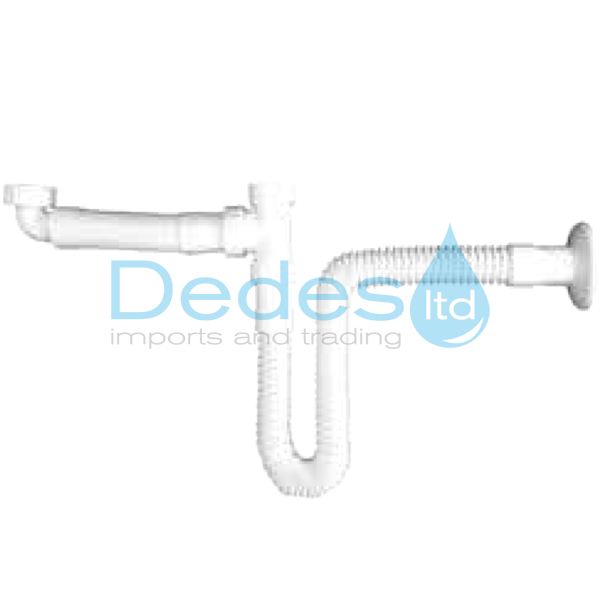 ΣΙΦΩΝ-ΣΠΙΡΑΛ ΔΙΠΛΟ ΣΠΑΣΤΟ GOFLEX-TOP ΙΤΑΛ. ΝΕΡΟΧΥΤΟΥ 1.1/2" x Φ40 ΕΞΟΔΟ, ΠΛΑΣΤΙΚΑ ΠΑΞΙΜΑΔΙΑ & ΡΟΖΕΤΑ