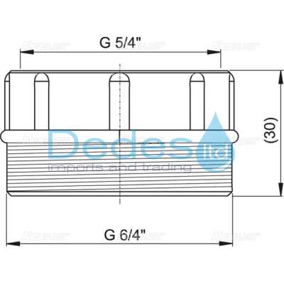 ΦΩΤΟΓΡΑΦΙΑ 2 ΑΝΤΑΠΤΟΡΑΣ ΠΛΑΣΤΙΚΟΣ ΜΕ ΜΗΚΟΣ L30mm 1.1/4" ΘΗΛΥΚΟΣ x 1.1/2" ΑΡΣΕΝΙΚΟΣ
