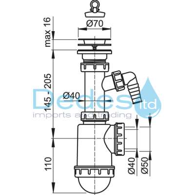 ΦΩΤΟΓΡΑΦΙΑ 2 ΛΙΠΟΣΥΛΛΕΚΤΗΣ A441P ALCAPLAST ΜΟΝΟΣ ΜΕ ΒΑΛΒΙΔΑ Φ70 ΙΝΟΧ ΜΕ ΠΑΡΟΧΗ ΠΛΥΝΤΗΡ.& ΥΠΟΔΟΧΗ ΓΙΑ Φ40/50 ΕΞΟΔΟ