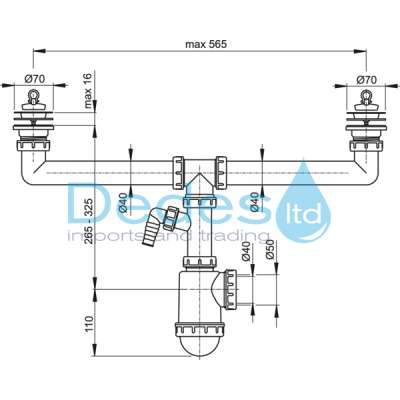 ΦΩΤΟΓΡΑΦΙΑ 2 ΛΙΠΟΣΥΛΛΕΚΤΗΣ A449P ALCAPLAST ΔΙΠΛΟΣ ΜΕ ΒΑΛΒΙΔΑ Φ70 ΙΝΟΧ ΜΕ ΠΑΡΟΧΗ ΠΛΥΝΤΗΡ.& ΥΠΟΔΟΧ.ΓΙΑ Φ40/50 ΕΞΟΔΟ