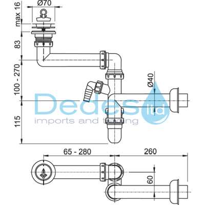 ΦΩΤΟΓΡΑΦΙΑ 2 ΣΙΦΩΝ ΝΕΡΟΧΥΤΟΥ ΕΞΟΙΚΟΝΟΜΗΣΗΣ ΧΩΡΟΥ A872P ALCAPLAST ΜΟΝΟ ΧΩΡΙΣ ΒΑΛΒΙΔΑ & ΠΑΡΟΧΗ ΠΛΥΝΤΗΡΙΟΥ ΕΞΟΔΟ Φ40
