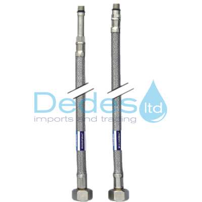 ΣΠΙΡΑΛ ΣΥΝΔΕΣΕΩΣ ΜΠΑΤΑΡΙΩΝ ΙΝΟΧ 50cm QUICKFLEX Art.233 Μ10 ΑΡΣΕΝΙΚΟ x 3/8" ΘΗΛΥΚΟ ΜΕ O-RING