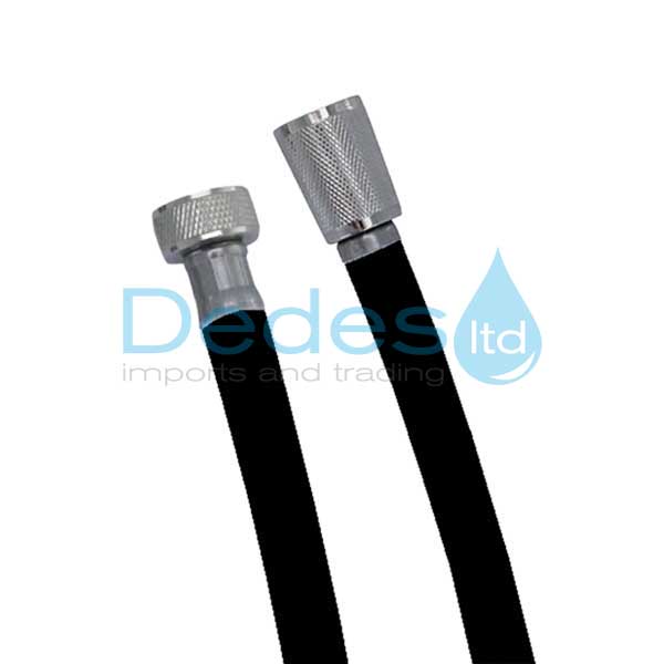 ΣΠΙΡΑΛ ΝΤΟΥΣ Β/Τ 120cm ΜΑΥΡΟ TEXTILE PVC-CZA ANTITWIST ΚΩΝΟ-ΡΑΚΟΡ ΟΡΕΙΧΑΛ/ΝΟ ΧΡΩΜΕ PLASTIC BAG ΙΤΑΛ.