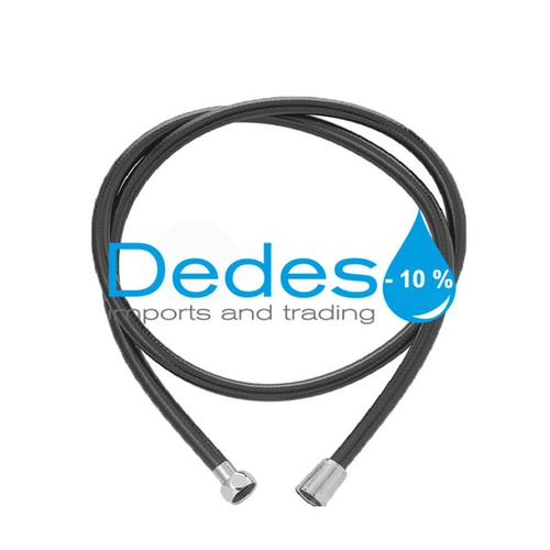 ΣΠΙΡΑΛ ΜΠΑΝΙΟΥ Β/Τ 150cm ΜΑΥΡΟ TEXTILE FL31.S ANTITWIST ΚΩΝΟ-ΡΑΚΟΡ ΟΡΕΙΧ/ΝΟ ΧΡΩΜΕ PLASTIC BAG ΙΤΑΛ.