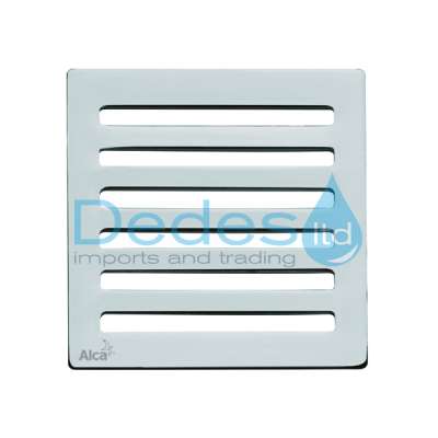 ΣΧΑΡΑ ΤΕΤΡΑΓΩΝΗ ΠΟΛΥΤΕΛΕΙΑΣ INOX MPV003 ALCAPLAST 102x102x4mm ΑΝΟΞΕΙΔΩΤΗ 230gr ΓΙΑ ΣΙΦΩΝ APV26