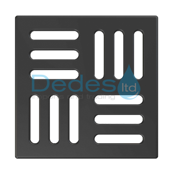 ΣΧΑΡΑ ΤΕΤΡΑΓΩΝΗ ΠΟΛΥΤΕΛΕΙΑΣ ΜΑΥΡΗ MPV004-BLACK ALCAPLAST 102x102x4mm ΑΝΟΞΕΙΔ. 230gr ΓΙΑ ΣΙΦΩΝ APV26