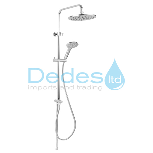 ΚΟΛΟΝΑ INOX ΝΤΟΥΣ LUX NP45 FERRO ΡΥΘΜ. ΚΩΔ. Φ200 ΣΤΡΟΓΓ. +ΤΗΛΕΦ. Φ97 +ΣΠΙΡΑΛ 150cm +ΔΙΑΝΟΜ. ΣΕ ΚΟΥΤΙ