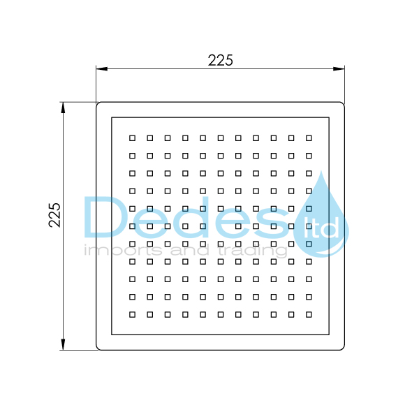 ΦΩΤΟΓΡΑΦΙΑ 3 ΚΩΔΩΝΑΣ ΝΤΟΥΣ ΧΡΩΜΕ ΤΕΤΡΑΓΩΝΟΣ FLORA 225x225x10mm ΑΠΟ ABS 1/2" ΘΗΛ.ΣΠΑΣΤΟ ΜΕ 121 ΑΚΙΔ.ΙΤΑΛ. ΣΕ ΚΟΥΤΙ