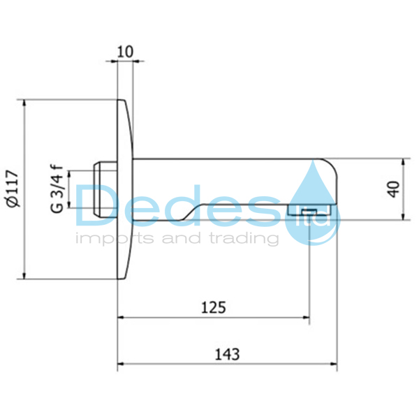 ΦΩΤΟΓΡΑΦΙΑ 2 ΡΟΥΞΟΥΝΙ-ΒΡΑΧΙΟΝΑΣ ΝΤΟΥΣ ΧΡΩΜΕ Β/Τ ΜΑΣΙΦ ΟΡΕΙΧ/ΝΟ L=130mm 3/4" ΘΗΛ. ΣΤΑΘΕΡΟ ΜΕ ΡΟΖΕΤΑ Φ115-Φ40 ΙΤΑΛ.