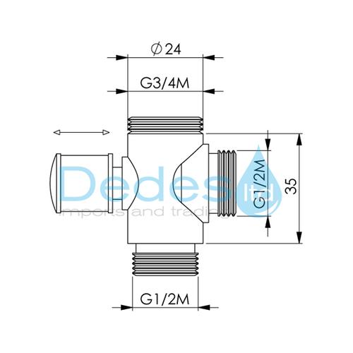 ΦΩΤΟΓΡΑΦΙΑ 2 ΔΙΑΝΟΜΕΑΣ ΤΡΑΒΗΧΤΟΣ ΧΡΩΜΕ 10475 ΟΡΕΙΧΑΛΚΙΝΟΣ ΑΡΣΕΝ. 1/2"x1/2"x3/4"x18/19 ΑΡΙΣΤ. ΓΙΑ ΚΟΛΟΝΕΣ ΝΤΟΥΣ