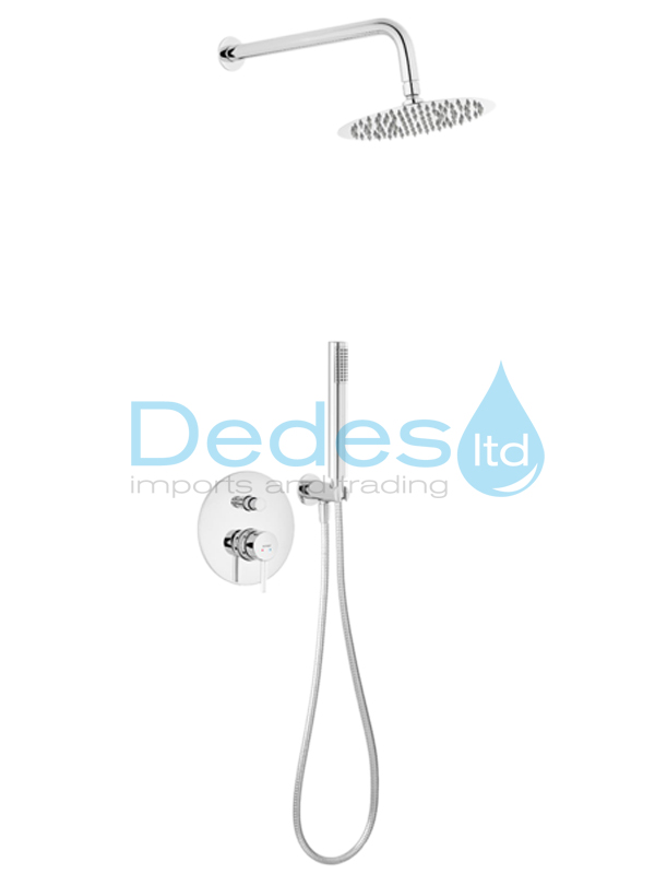 ΦΩΤΟΓΡΑΦΙΑ 2 ΚΙΤ ΕΝΤΟΙΧΙΣΜΟΥ CIRICULUS ΧΡΩΜΕ ΜΕ ΜΠΑΤΑΡ. ΚΩΔΩΝΑ INOX Φ200, ΒΡΑΧ. 35cm, ΤΗΛΕΦ. ΣΠΙΡΑΛ 150cm, ΣΤΗΡ.