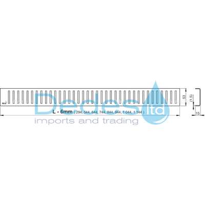 ΦΩΤΟΓΡΑΦΙΑ 3 ΣΙΦΩΝ ΝΤΟΥΣ ΕΥΘΥΓΡAMMO Φ40 APZ101-750 ALCAPLAST ΑΠΟ ΑΝΟΞΕΙΔ.ΑΤΣΑΛΙ L=810mm G=60mm H1=55mm H2=70-96mm