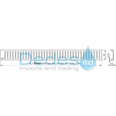 ΦΩΤΟΓΡΑΦΙΑ 3 ΣΙΦΩΝ ΝΤΟΥΣ ΕΥΘΥΓΡAMMO Φ40 APZ10-950Μ ALCAPLAST ΜΕ MAT ΣΧΑΡΑ ΣΕ BLISTER L=1000mm G=60mm H1=62 H2=75