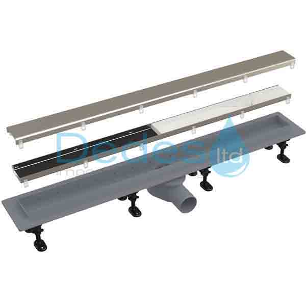 ΦΩΤΟΓΡΑΦΙΑ 2 ΣΙΦΩΝ ΝΤΟΥΣ ΕΥΘΥΓΡAMΟ Φ50 APZ2012-OPTION9-550 ALCAPLAST OPTIMAL L=610mm G=62mm H1=81mm H2=95-110mm