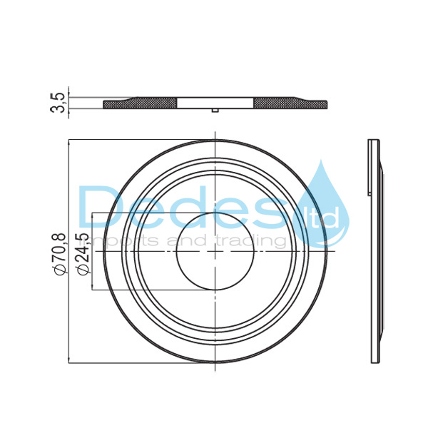 ΦΩΤΟΓΡΑΦΙΑ 2 ΛΑΣΤΙΧΟ ΔΙΑΦΑΝΟ ΣΙΛΙΚΟΝΟΥΧΟ NIKIPLAST-M Φ70 x Φ24 x H2,5 ΕΔΡΑΣ ΜΗΧΑΝΙΣΜΟΥ ΚΑΖΑΝΑΚ. ΜΕ 2 ΡΟΔΕΛ. PVC